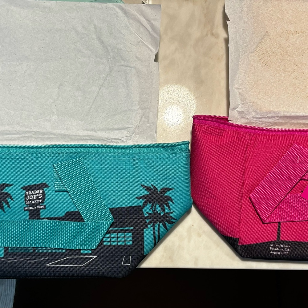 Two Trader Joe’s Mini Insulated Cooler Bags. Sold out at most locations!